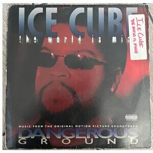 ICE CUBE VINYL RECORD MUSIC THE WORLD IS MINE DANGEROUS GROUND PRODUCED ICE CUBE
